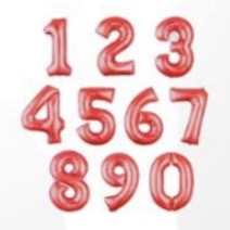 عدد فویلی قرمز 32 اینچ ( 80 سانتی متر )