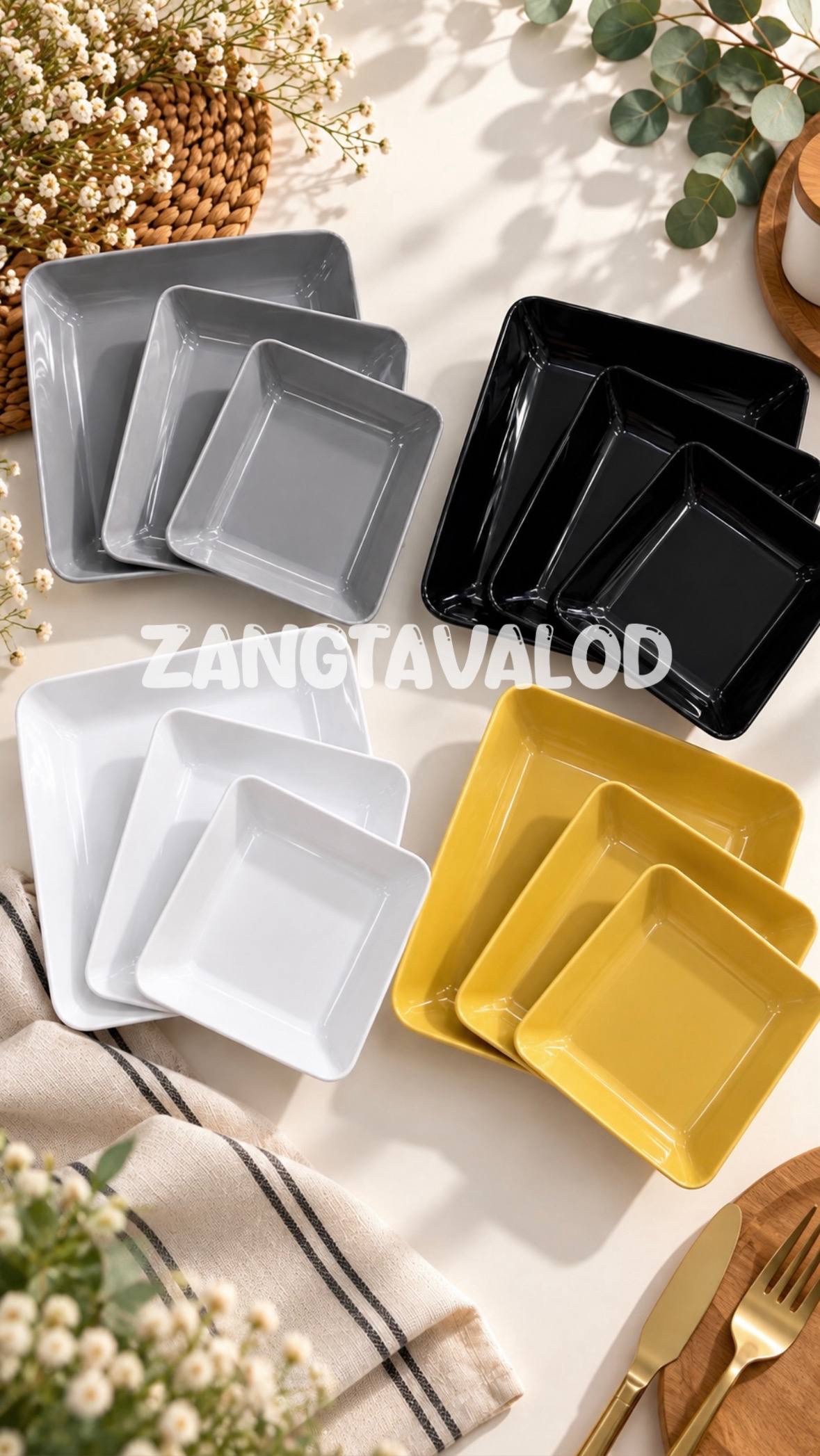 کیک خوری پیش دستی بشقاب 6 عددی